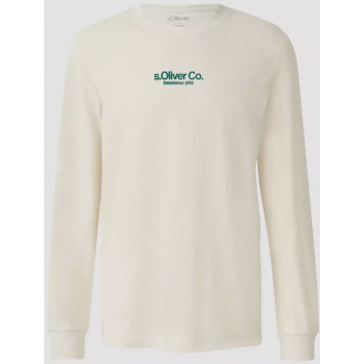 S.Oliver Cotton long sleeve with ribbed cuffs and logo 2169157-90D1 S.Oliver Cotton long sleeve with ribbed cuffs and logo 2169157-90D1
