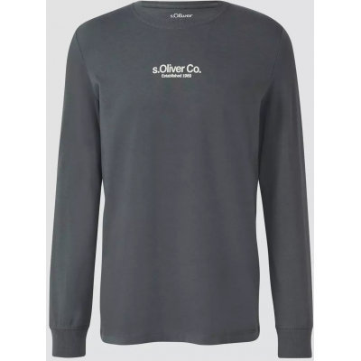 S.Oliver Cotton long sleeve with ribbed cuffs and logo 2169157-95D1 S.Oliver Cotton long sleeve with ribbed cuffs and logo 2169157-95D1