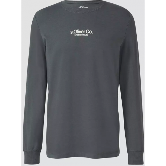 S.Oliver Cotton long sleeve with ribbed cuffs and logo 2169157-95D1 S.Oliver Cotton long sleeve with ribbed cuffs and logo 2169157-95D1