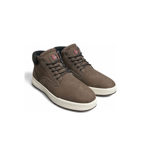 Beverly Hills Polo Club Ανδρικά Μποτάκια Καφέ BHM525500-0027-PARKA Beverly Hills Polo Club Ανδρικά Μποτάκια Καφέ BHM525500-0027-PARKA