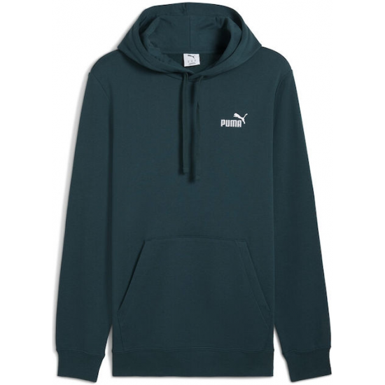 Puma Ess Small Φούτερ με Κουκούλα Πετρόλ 682575-75 Puma Ess Small Φούτερ με Κουκούλα Πετρόλ 682575-75