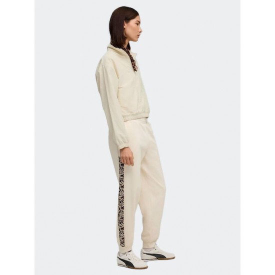 Puma Essentials Παντελόνι Φόρμας Fleece Εκρού 688086-87 Puma Essentials Παντελόνι Φόρμας Fleece Εκρού 688086-87
