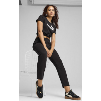 Puma Logo Παντελόνι Φόρμας Μαύρο 682452-01