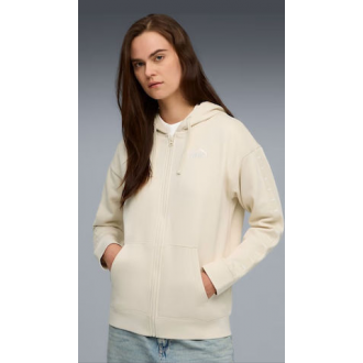 Puma Μακριά Γυναικεία Ζακέτα Φούτερ με Κουκούλα Alpine Snow 688097-87