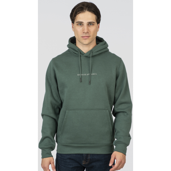 Rebase Hoodie with High Density Print Brushed Fleece 252rtop - 1043 moss green Rebase Hoodie with High Density Print Brushed Fleece 252rtop - 1043 moss green