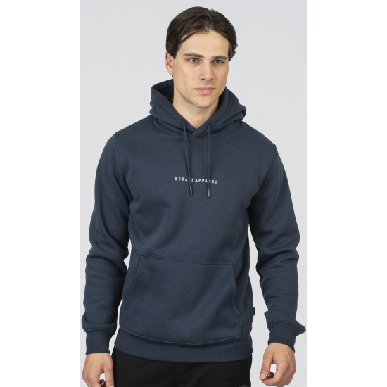 Rebase Hoodie with High Density Print Brushed Fleece 252rtop-1043 - indigo Rebase Hoodie with High Density Print Brushed Fleece 252rtop-1043 - indigo