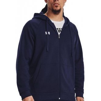 Under Armour Rival Φούτερ με Κουκούλα Σκουρο Μπλε 1379767-410