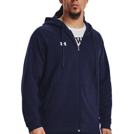 Under Armour Rival Φούτερ με Κουκούλα Σκουρο Μπλε 1379767-410 Under Armour Rival Φούτερ με Κουκούλα Σκουρο Μπλε 1379767-410