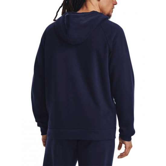 Under Armour Rival Φούτερ με Κουκούλα Σκουρο Μπλε 1379767-410 Under Armour Rival Φούτερ με Κουκούλα Σκουρο Μπλε 1379767-410