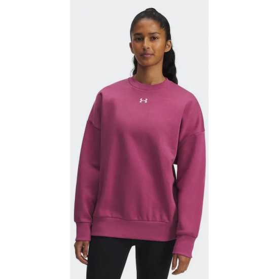 Under Armour Rival Γυναικείο Φούτερ Φούξια 1386463-659 Under Armour Rival Γυναικείο Φούτερ Φούξια 1386463-659