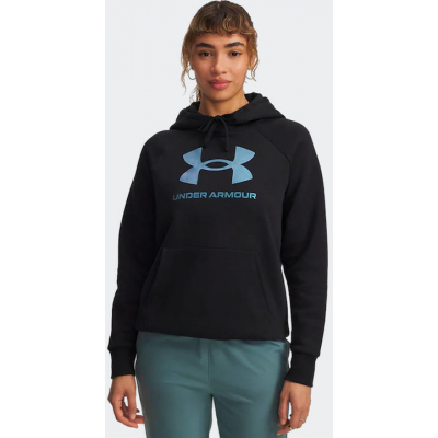 Under Armour Rival Γυναικείο Φούτερ με Κουκούλα Μαύρο 6003710-007