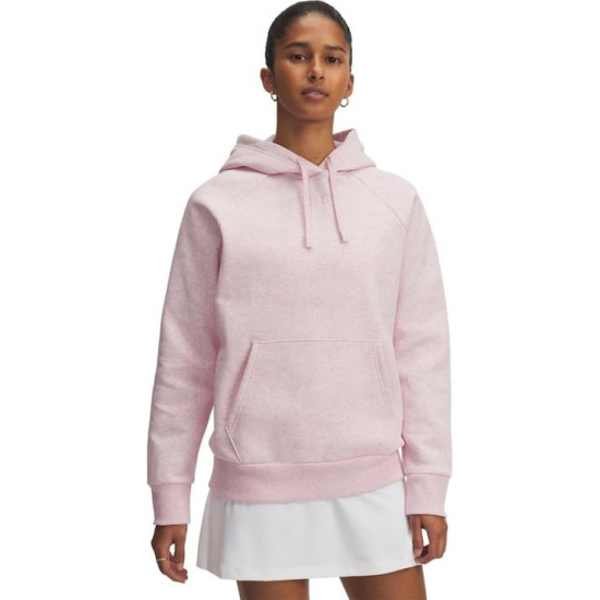 Under Armour Rival Γυναικείο Φούτερ με Κουκούλα Ρόζ 1379500-648 Under Armour Rival Γυναικείο Φούτερ με Κουκούλα Ρόζ 1379500-648