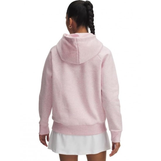 Under Armour Rival Γυναικείο Φούτερ με Κουκούλα Ρόζ 1379500-648 Under Armour Rival Γυναικείο Φούτερ με Κουκούλα Ρόζ 1379500-648