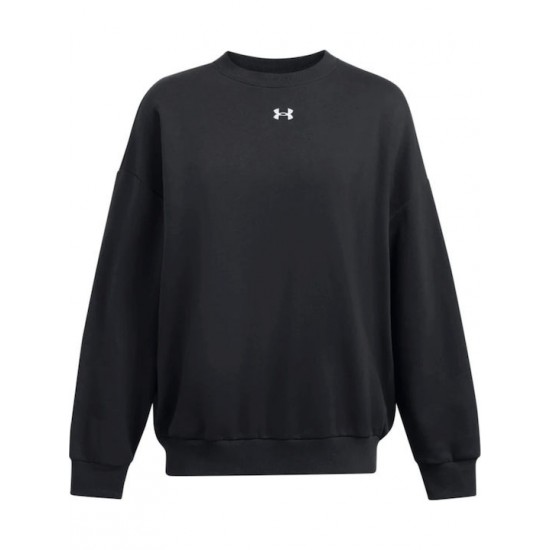 Under Armour Rival Μακρύ Γυναικείο Φούτερ Μαύρο 1386463-001 Under Armour Rival Μακρύ Γυναικείο Φούτερ Μαύρο 1386463-001