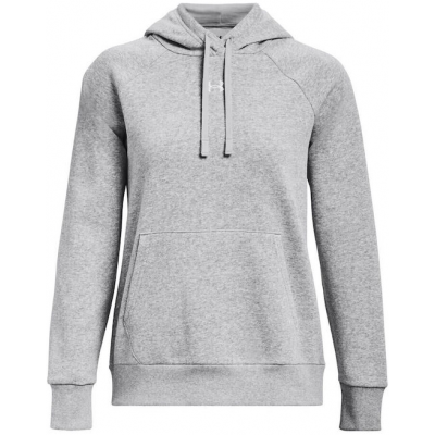 Under Armour Rival Μακρύ Γυναικείο Φούτερ με Κουκούλα Γκρι 1379500-013