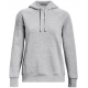 Under Armour Rival Μακρύ Γυναικείο Φούτερ με Κουκούλα Γκρι 1379500-013 Under Armour Rival Μακρύ Γυναικείο Φούτερ με Κουκούλα Γκρι 1379500-013