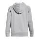 Under Armour Rival Μακρύ Γυναικείο Φούτερ με Κουκούλα Γκρι 1379500-013 Under Armour Rival Μακρύ Γυναικείο Φούτερ με Κουκούλα Γκρι 1379500-013