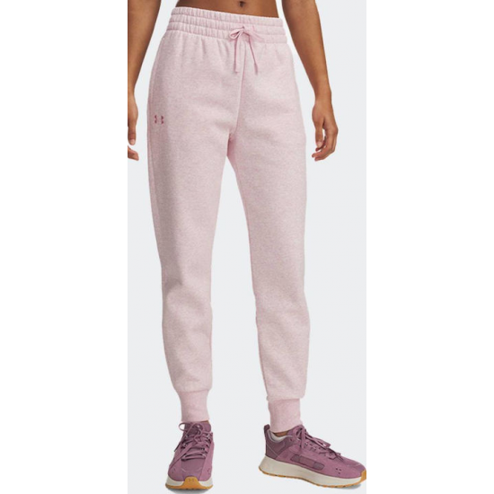 Under Armour Rival Παντελόνι Φόρμας με Λάστιχο Fleece Ροζ 1379438-649 Under Armour Rival Παντελόνι Φόρμας με Λάστιχο Fleece Ροζ 1379438-649