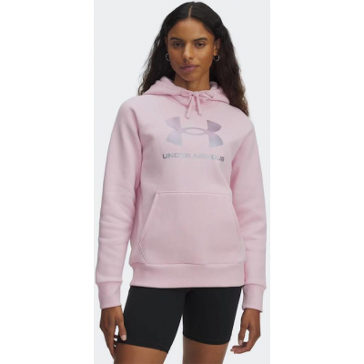 Under Armour Rival Γυναικείο Φούτερ με Κουκούλα Ροζ 6003710-647 Under Armour Rival Γυναικείο Φούτερ με Κουκούλα Ροζ 6003710-647