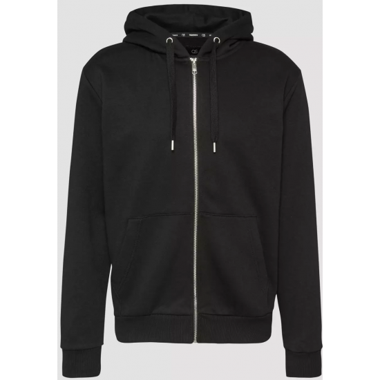 QS by S.Oliver Basic sweat jacket with hood 2141661 - 9999 QS by S.Oliver Basic sweat jacket with hood 2141661 - 9999