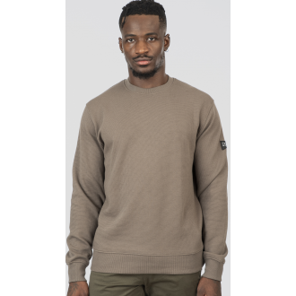 Rebase Crewneck Top Waffle 252rtop-1067 dk smoke Rebase Crewneck Top Waffle 252rtop-1067 dk smoke