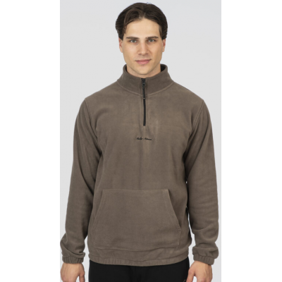 Rebase Polar Fleece Top Half Zip 252rft-7006 dk smoke