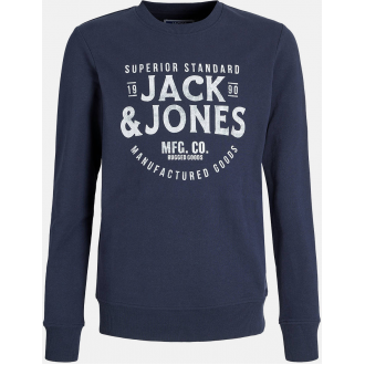 JACK&JONES JJJEANS SWEAT O-NECK JNR 12259862 - NAVY BLAZER JACK&JONES JJJEANS SWEAT O-NECK JNR 12259862 - NAVY BLAZER