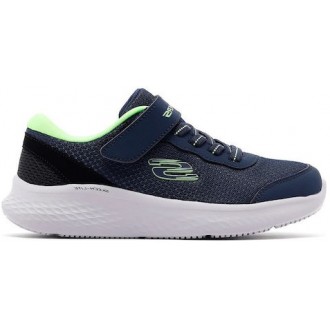 Skechers Αθλητικά Παιδικά Παπούτσια Running με Σκρατς Μπλε 404015L-NVLM