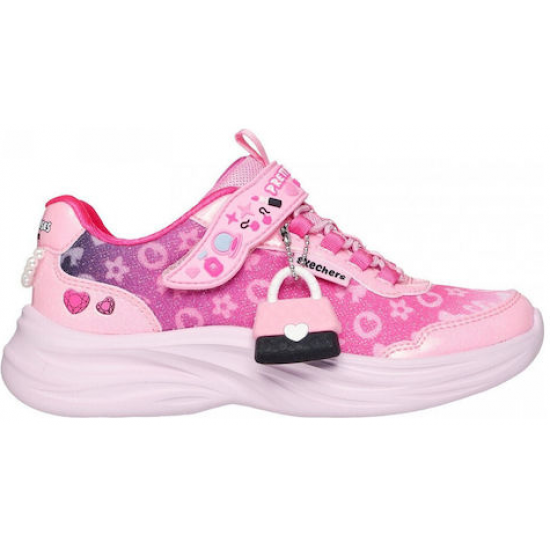 Skechers Power Jams Παιδικά Sneakers Ανατομικά Ροζ 302199L-PKMT