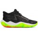 Under Armour Μπασκετικά Παπούτσια Μαύρα 6001585-002 Under Armour Μπασκετικά Παπούτσια Μαύρα 6001585-002