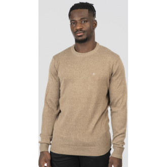 Rebase Knits Crewneck 252rknit-8030 beige melange Rebase Knits Crewneck 252rknit-8030 beige melange