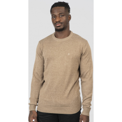 Rebase Knits Crewneck 252rknit-8030 beige melange