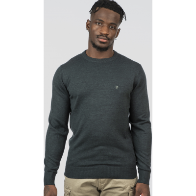 Rebase Knits Crewneck 252rknit-8030 forest green melange