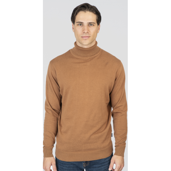 Rebase Knits Turtle Neck Ζιβάγκο 252rknit-8031 camel Rebase Knits Turtle Neck Ζιβάγκο 252rknit-8031 camel