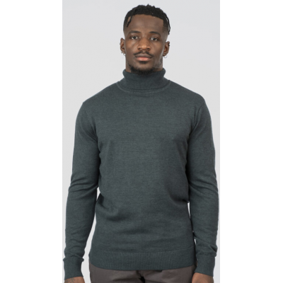 Rebase Knits Turtle Neck Ζιβάγκο 252rknit-8031  forest green melange