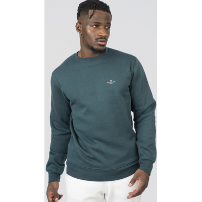Rebase  Crewneck Top with Thin High Density Print Brushed Fleece 252RTOP-1051 deep teal