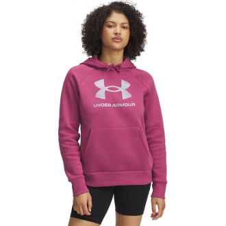 Under Armour Rival Γυναικείο Φούτερ με Κουκούλα Μπορντό-φούξια 6003710-659