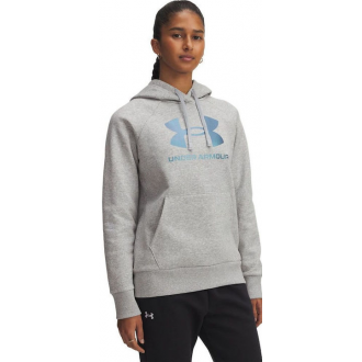 Under Armour Rival Γυναικείο Φούτερ με Κουκούλα Γκρι 6003710-011