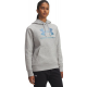 Under Armour Rival Γυναικείο Φούτερ με Κουκούλα Γκρι 6003710-011