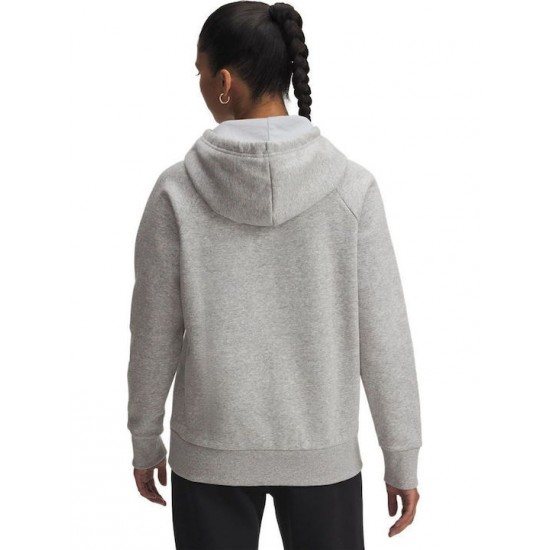Under Armour Rival Γυναικείο Φούτερ με Κουκούλα Γκρι 6003710-011