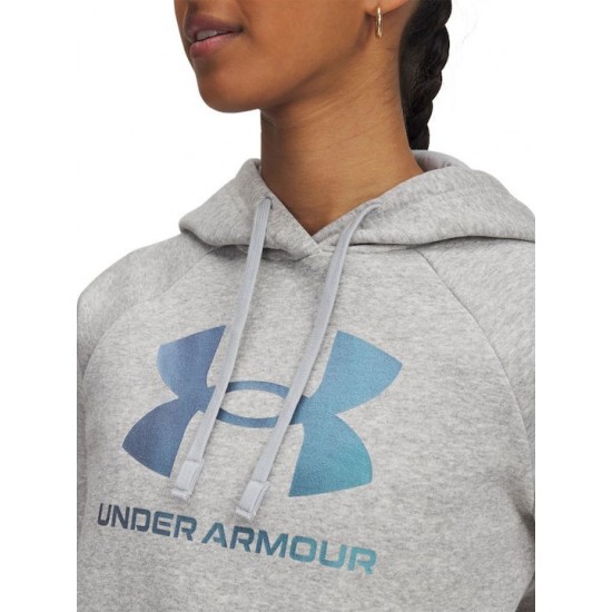 Under Armour Rival Γυναικείο Φούτερ με Κουκούλα Γκρι 6003710-011