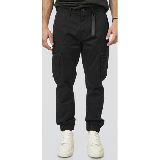 Rebase Cargo Pants with Elasticated Hem 252rccp-4050 black Rebase Cargo Pants with Elasticated Hem 252rccp-4050 black