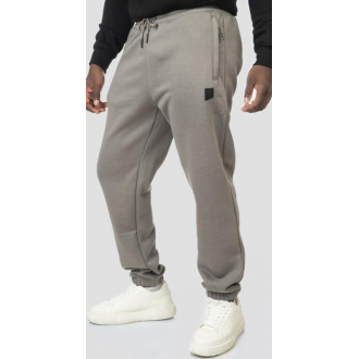Rebase Jogger Pants with Elastic Waistband, Hem and Zippered Pockets Brushed Fleece 252rpan-6021 md grey Rebase Jogger Pants with Elastic Waistband, Hem and Zippered Pockets Brushed Fleece 252rpan-6021 md grey