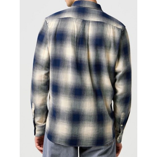 Wrangler Μακρυμάνικo Βαμβακερό Πουκάμισο σε Κανονική Γραμμή 112371651 Dusty Blue Wrangler Μακρυμάνικo Βαμβακερό Πουκάμισο σε Κανονική Γραμμή 112371651 Dusty Blue