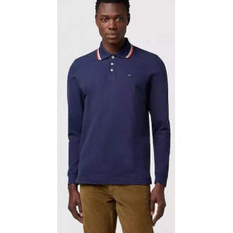 Wrangler Polo Μπλούζα Μακρυμάνικη 112371506 - navy