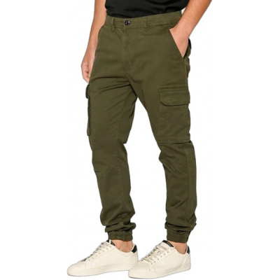 Camaro Ανδρικό Παντελόνι Cargo Joggers Ελαστικό Κανονική Εφαρμογή Χακί 24524-572-451  61101