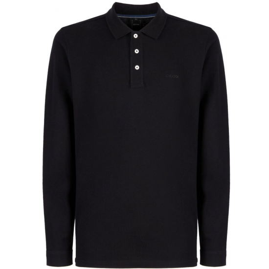 Geox Long sleeve polo shirt  m5610c  t3237  f9000 black