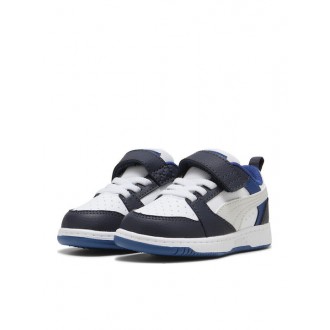 Puma JR INF Rebound V6 Lo Παιδικά Sneakers Navy Μπλε 397420 - 28 Puma JR INF Rebound V6 Lo Παιδικά Sneakers Navy Μπλε 397420 - 28