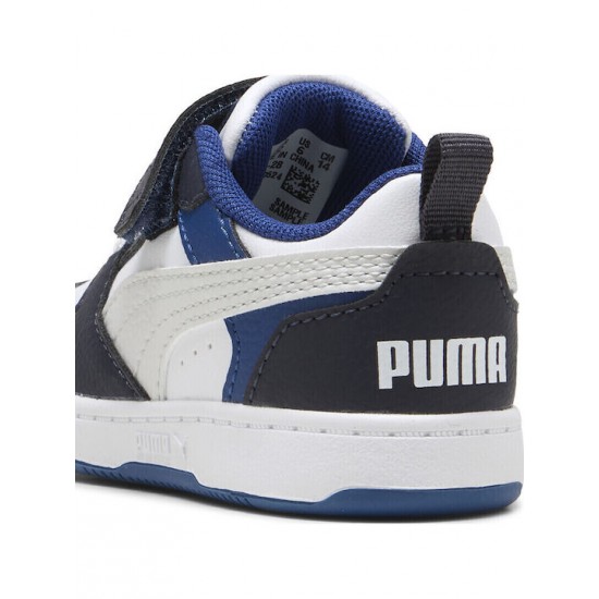 Puma JR INF Rebound V6 Lo Παιδικά Sneakers Navy Μπλε 397420 - 28 Puma JR INF Rebound V6 Lo Παιδικά Sneakers Navy Μπλε 397420 - 28