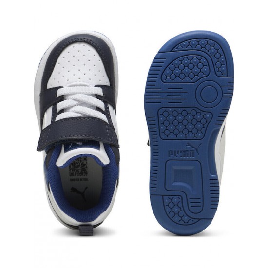 Puma JR INF Rebound V6 Lo Παιδικά Sneakers Navy Μπλε 397420 - 28 Puma JR INF Rebound V6 Lo Παιδικά Sneakers Navy Μπλε 397420 - 28